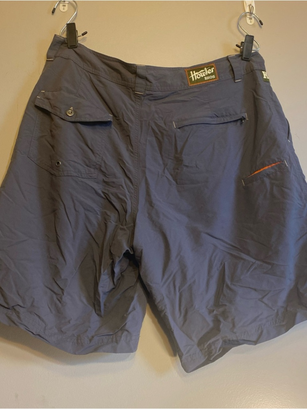Howler Brothers Shorts Men's 35 Gray‎ Horizon Hybrid Quick Dry Nylon Ripstop